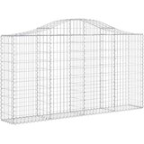  Lučne gabionske košare 12kom 200x30x100/120cm pocinčano željezo | shoptok.hr