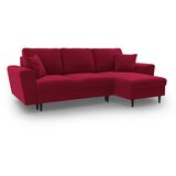 Cosmopolitan Design Crvena baršunasti sklopiva/s prostorom za odlaganje kutna garnitura Kyoto – | shoptok.hr