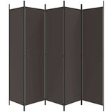 Sobna Paravan 6-delni rjav 300x200 cm blago, (20594977) | Shoptok.si