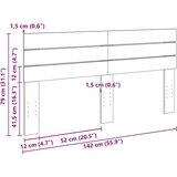 vidaXL Naglavna deska 140 cm iz masivnega lesa, hrast | Shoptok.si