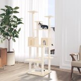 vidaXL Mačje drevo s praskalniki iz sisala krem 167 cm | Shoptok.si