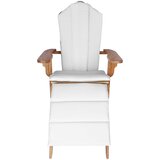  Vrtna stolica Adirondack s osloncem za noge Prirodna | shoptok.hr