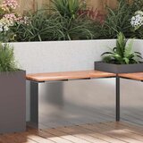 vidaXL Vrtna klupa Srebrno 80 x 40 x 43 cm Pocinčani čelik Cijene