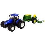  Plavi traktor s prešom za baliranje | shoptok.hr