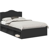  Krevetna konstrukcija Crna 120 x 200 cm Čvrsto borovo drvo | shoptok.hr