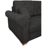 MID.YOU ZOFA S POSTELJNO FUNKCIJO, črna tekstil | Shoptok.si