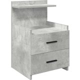  Noćni ormarići 2 kom s 2 ladice betonsko sive boje 40x36 5x62 cm - Beton siva 2 | shoptok.hr