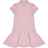 Polo Ralph Lauren Kratke obleke SS POLO DRES-DRESSES-KNIT Rožnata | Shoptok.si