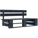  Klupa od paleta drvena crna | shoptok.hr