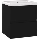 Ormarić s ugrađenim Lavabo - Umivaonikom crni od iverice | shoptok.hr