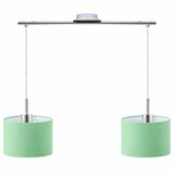 Eglo LED Luster na sajli TUNJA 2xE27/60W/230V mat hrom/zelena Slike