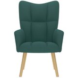  Stolica za opuštanje od tkanine tamnozelena | shoptok.hr