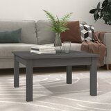 vidaXL Klubska mizica siva 55x55x30 cm trdna borovina Cene