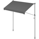 Songmics Nastavljiva višina tende 300x120 cm antracit, (5000275653) | Shoptok.si