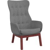  Stol za sproščanje s stolčkom za noge svetlo sivo blago, (20934802) | Shoptok.si