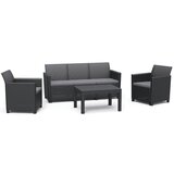 Keter Baštenska garnitura Claire 3 seater, grafit Cene
