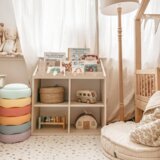 BELLAMY Book Nook Montessori regal za knjige, latte | shoptok.hr