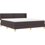  Postelja z vzmetnico Temno rjava 200 x 180 cm Poliester, (5000126843) | Shoptok.si