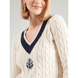 Polo Ralph Lauren Pulover 'MEREN' boja pijeska / morsko plava | shoptok.hr