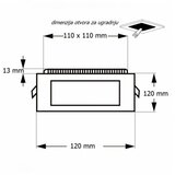  led panel u/z KNS1-06W 6500K | Eponuda.com