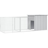  Kavez za kokoši sivi 300x91x100 cm od pocinčanog čelika | shoptok.hr
