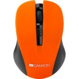 Canyon MW-1 2.4GHz wireless optical mouse with 4 buttons, dpi 800/1200/1600, orange, 103.5*69.5*35mm, 0.06kg | shoptok.hr