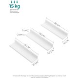 Songmics komplet 3 plavajočih polic | Shoptok.si