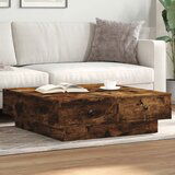 The Living Store Klubska mizica dimljeni hrast 90x90x28 cm inženirski les - Klubska Mizica, (21574601) | Shoptok.si