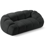 Micadoni Home Crna baršunasti sofa 214 cm Diana – | shoptok.hr