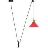 VISILICA podesiva po visini E27 sjaj crvena Ø 22 cm metal | shoptok.hr