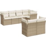  7-dijelni set vrtnih sofa od poliratana s jastucima bež | shoptok.hr