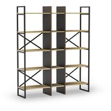 Marckeric Regal v hrastovem dekorju v naravni barvi 143,5x175 cm Ara – | Shoptok.si