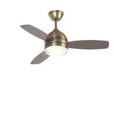 QAZQA Stropni ventilator iz brona z daljinskim upravljalnikom - Rotar Cene