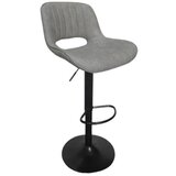 Barska stolica 620172 Svetlo siva /crna metalna baza 480x490x840(1050)mm ( 776-041 )