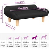 Krevet za pse crni 70x40x24 cm od tkanine | Eponuda.ba
