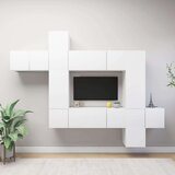  10-dijelni set TV ormarića bijeli od iverice | shoptok.hr