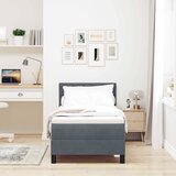  s opruga kutije Tamno siva 80 x 200 cm Baršun | shoptok.hr