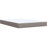 vidaXL Box spring postelja z vzmetnico taupe 140x190 cm blago | Shoptok.si