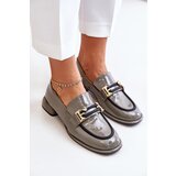 ARTIKER Lacquered Women's Loafers On A Block With Decoration | shoptok.hr