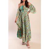 Fenzy Maxi Obleka S Potiskom, Večbarvna | Shoptok.si