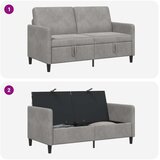 SOFA s pohranom Svjetlosiva 152 x 78 x 87 cm Poliester | Shoptok.si