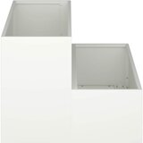  Vrtna saksija Bijelo 100 x 60 x 45 cm Čelična vrata | Eponuda.com
