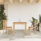 vidaXL 3-dijelni vrtni blagovaonski set od masivne tikovine | shoptok.hr