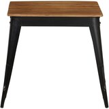 In blagovaonski stol od masivnog drva bagrema i čelika 75x75x76 cm | shoptok.hr
