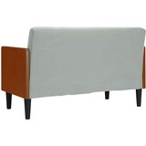  Dvosjed s jastucima, svijetlo sivi, 110 cm, baršun | Eponuda.com