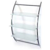 Awd Zidna polica 3reda staklo + nosač peškira INOX | Eponuda.ba