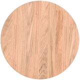 vidaXL Nepremična površina Svetlo rjava Ø 30 x 2.5 cm Trda hrastovina | Shoptok.si