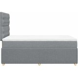  Krevet s oprugama i madracem svjetlosivi 120x190 cm od tkanine | shoptok.hr