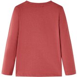  Dječja majica s dugim rukavima tamnocrvena 140 | shoptok.hr