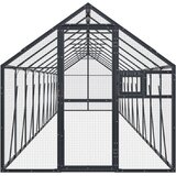  Kavez za ptice antracit 1,79x10x1,85 m aluminijski | shoptok.hr